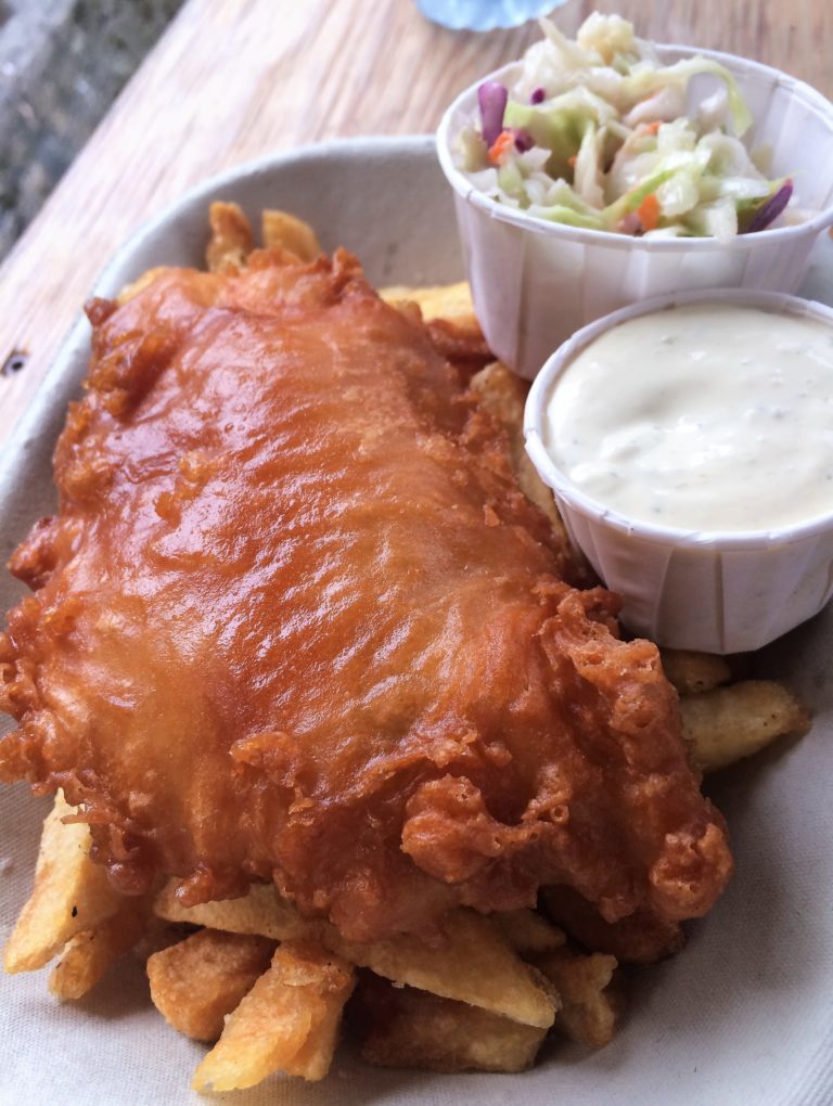 Halibut fish and chips
