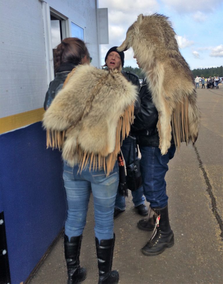 Pelts with fringe