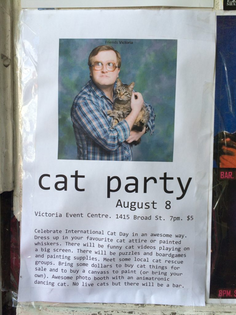 Cat Party, Victoria Canada