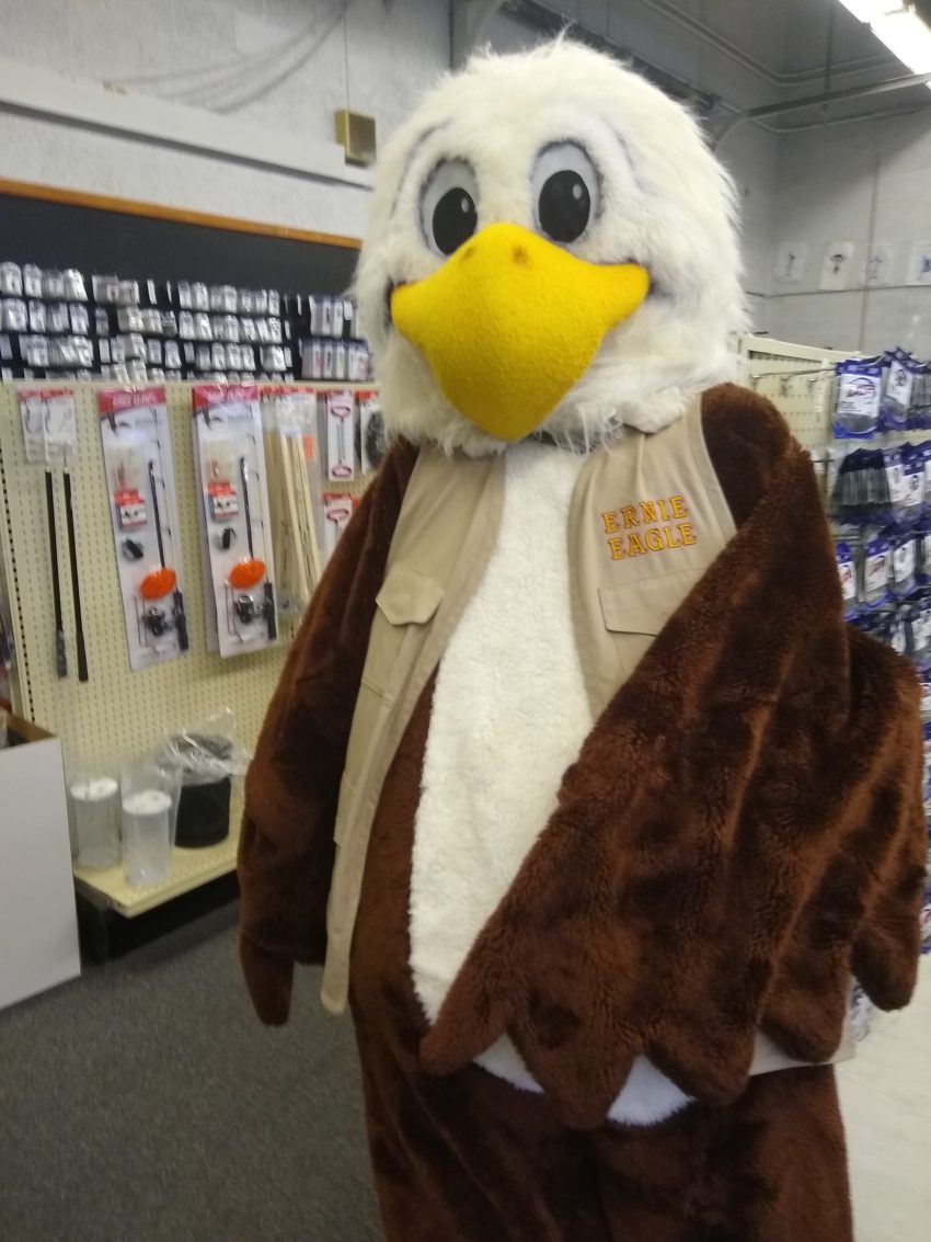 Ernie Eagle: Eagle Claw Factory Store